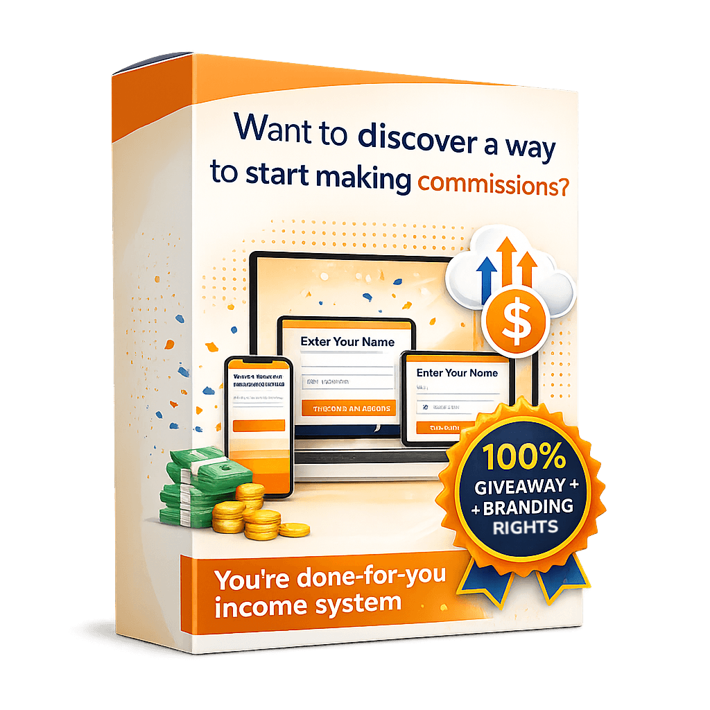 Orange premium template mockup
